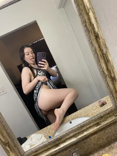 Dumb slut show her feet and ass cover image
