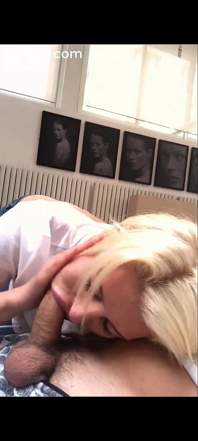 Blonde milf insane blowjob and deepthroat image 3
