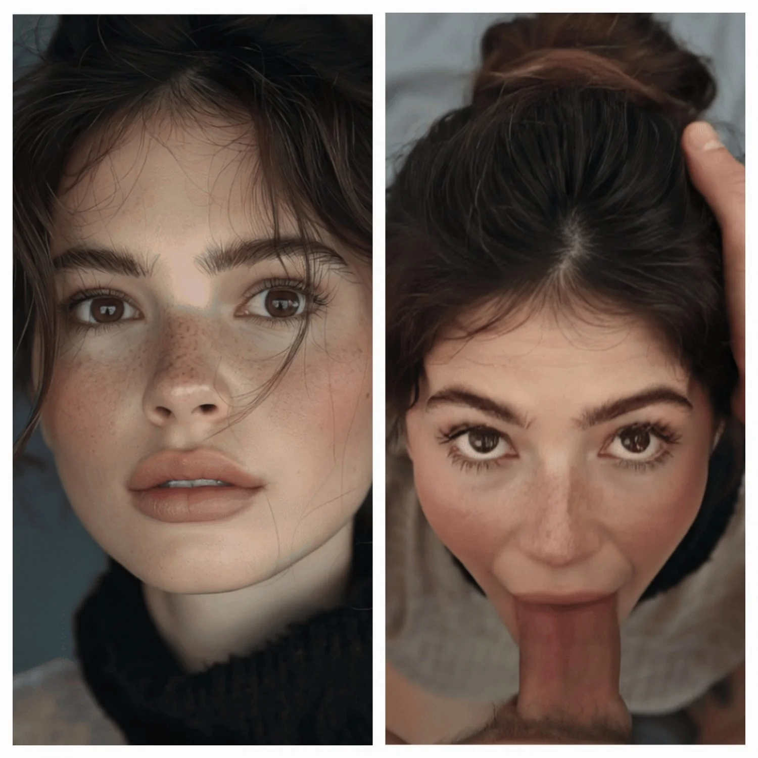 Beautiful girl blowjob main image