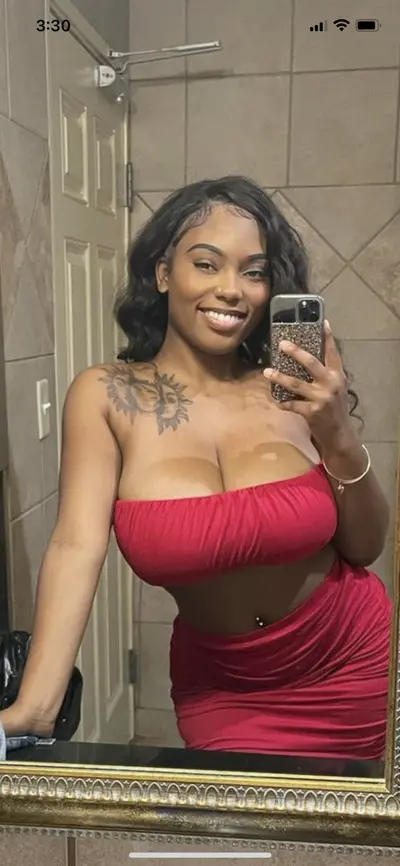 Ebony teen knows her tits are big(edit) cover image