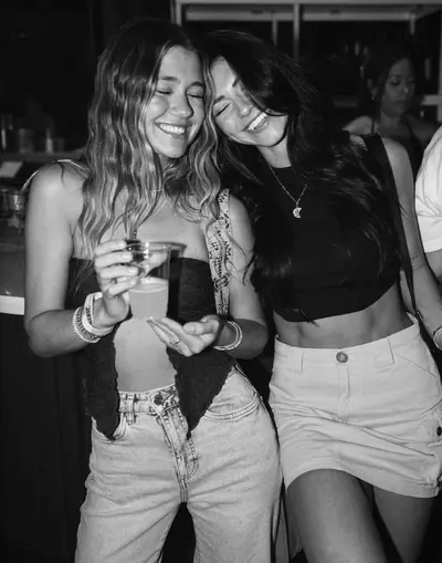 Sexy college freshmen besties - tan little blonde babe or dark hair fit baddie? cover image