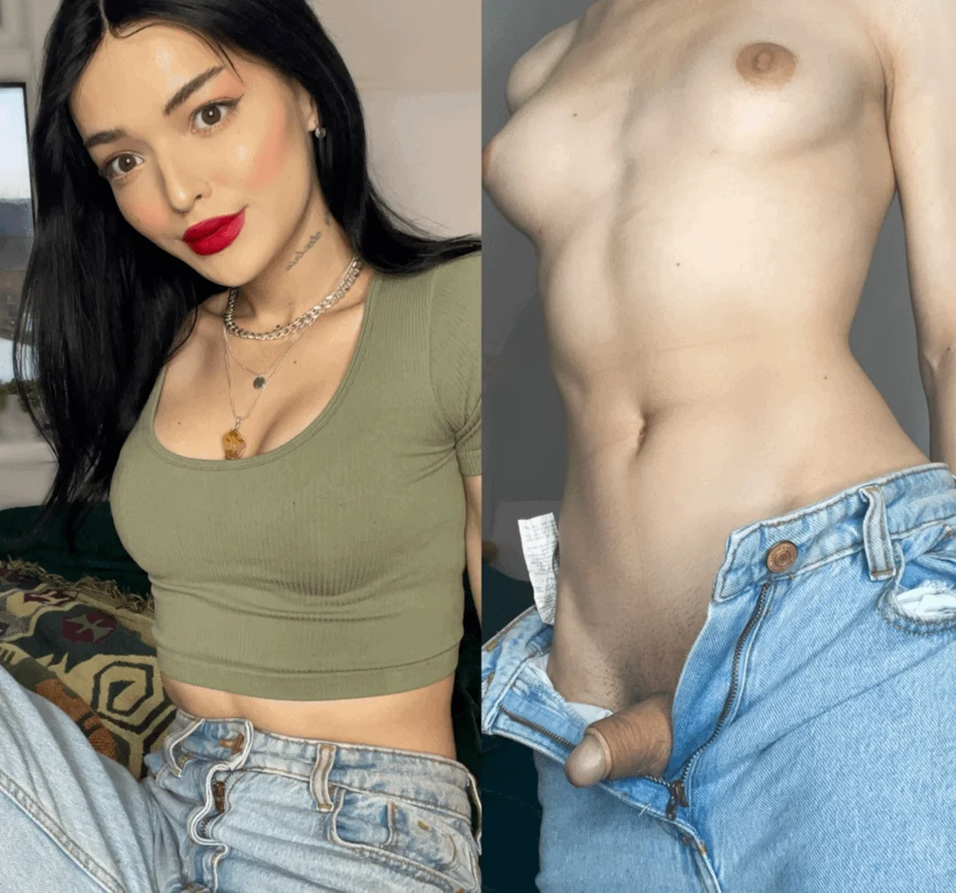 Sexy trans girl fucks her dildo main image