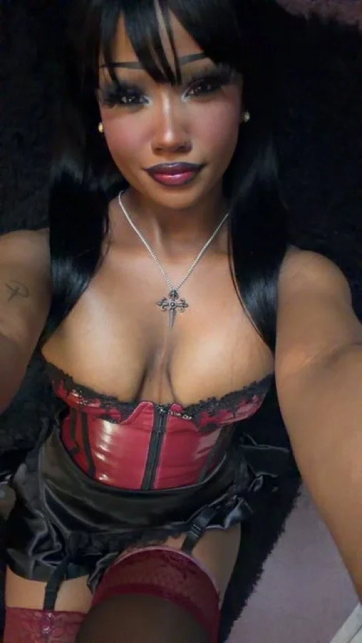 Michaela the ebony goth slut image 5