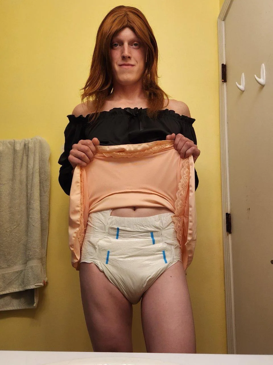 Diapered sissy baby girl image 47