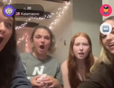 Øm3gl3 #6 - 4 girls watching a bbc explode cover image