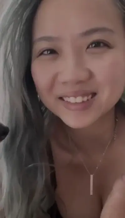 Busty asian babe sucks cock cover image