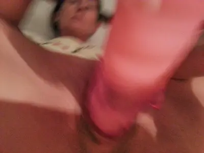 my mom while masturbating with pink vibrator cover image
