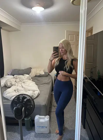 This blonde slut could use a new cock to play with cover image