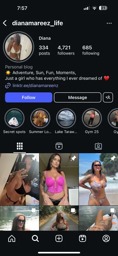 Sexy NZ milf, check my page for her sucking cock cover image