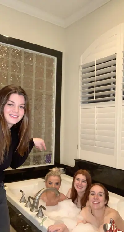 LSU PHI MU girls share a bathtub cover image