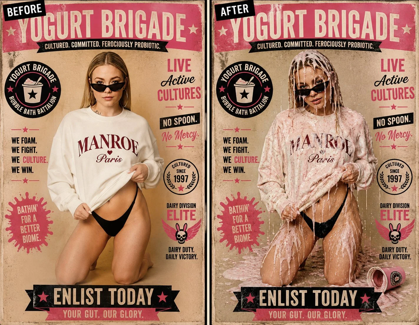 Yogurt brigade before&after image 2