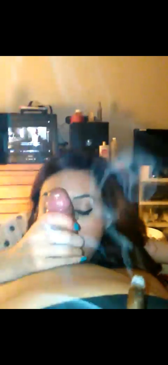 Petite Asian super wet creamy cums on me. Suck me while I smoke blunts image 6