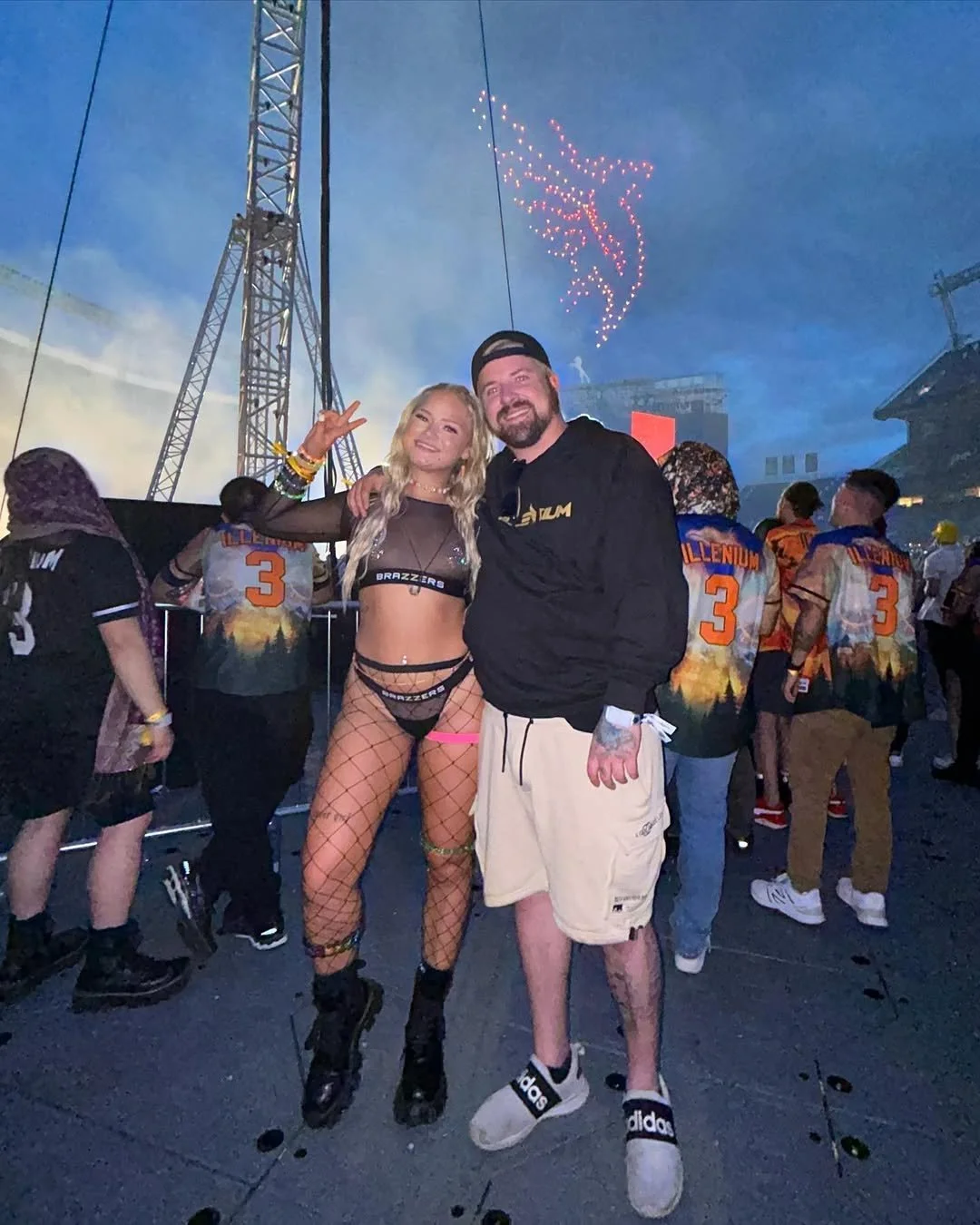 Blonde rave slut exposed image 5