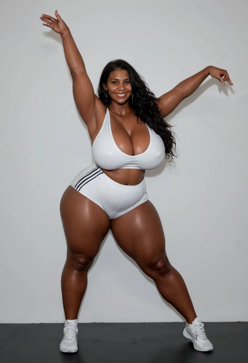 Modelo sensual negra feita na IA - AI - BIGTITS image 12