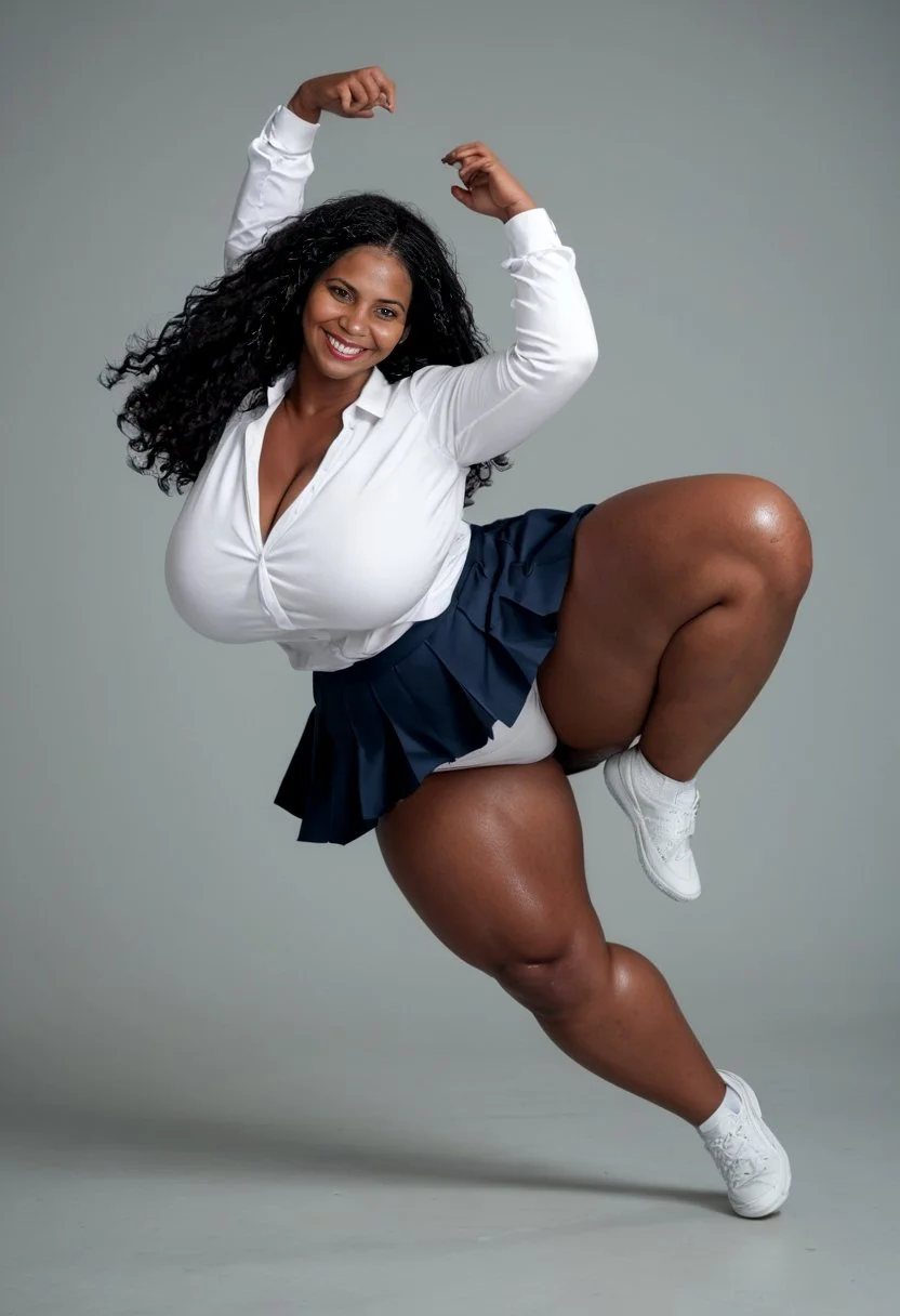 Modelo sensual negra feita na IA - AI - BIGTITS image 13