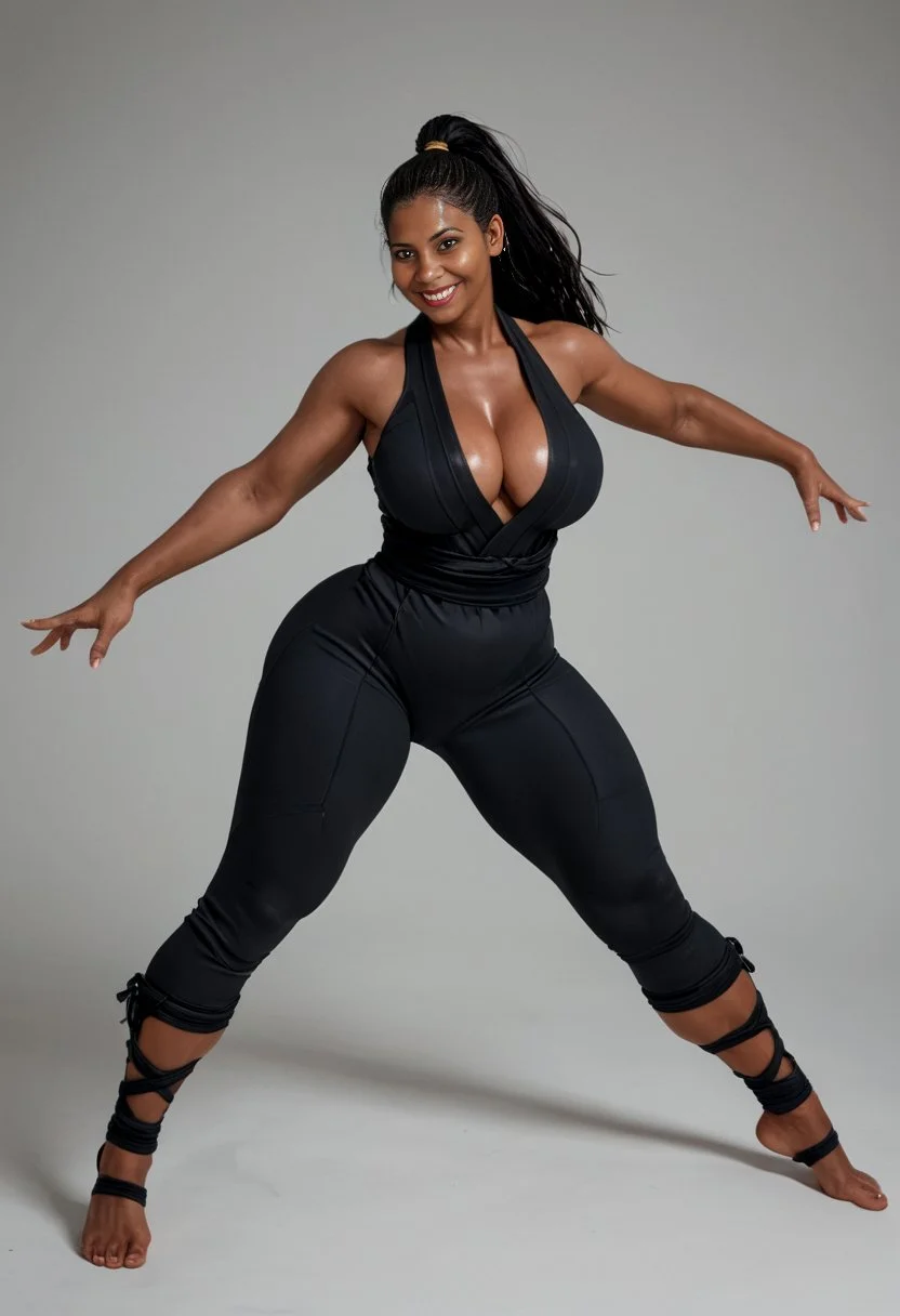 Modelo sensual negra feita na IA - AI - BIGTITS image 17