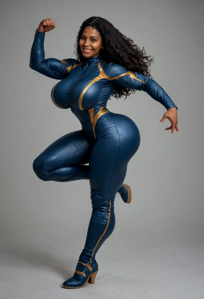 Modelo sensual negra feita na IA - AI - BIGTITS image 25