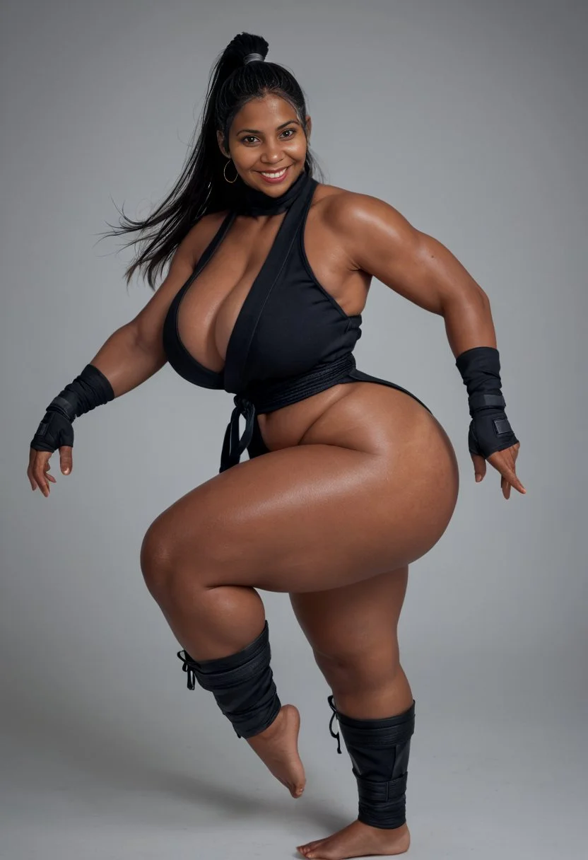 Modelo sensual negra feita na IA - AI - BIGTITS image 29