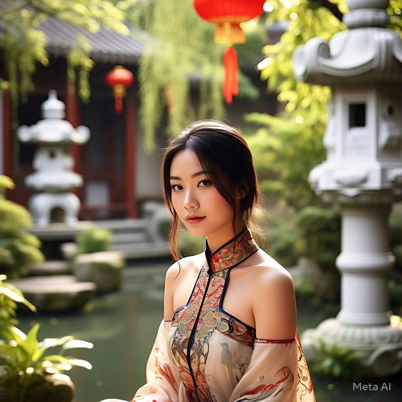 Asian doing yoga image 15
