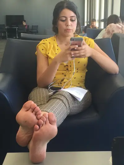 Coworker has perfect feet cover image