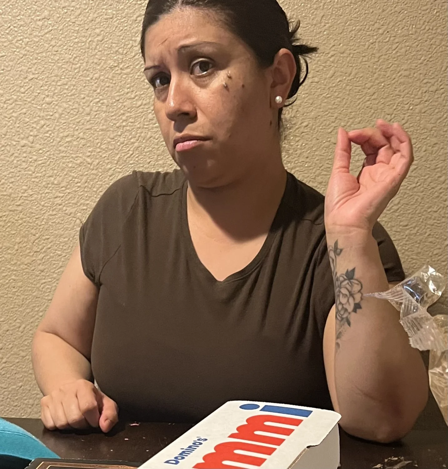 I love it when my Latina sister Marcy stares at the camera image 11