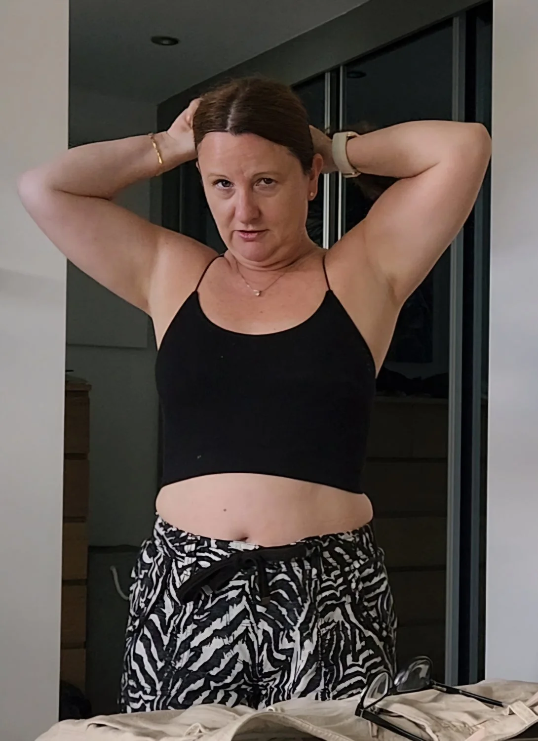 Mature chubby wife about to flash her little tits. Choose a pic & I'll add the vid! image 11