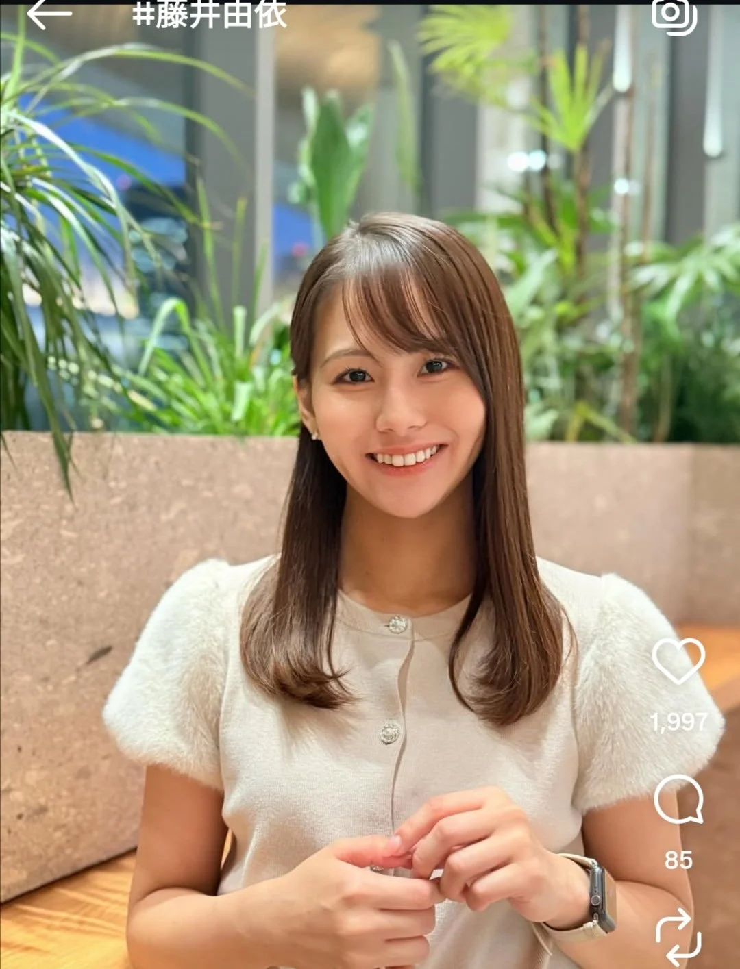 🔚Japanese　顔抜き　アナウンサー　藤井由依　ソフトエロ　一発やりたい image 2
