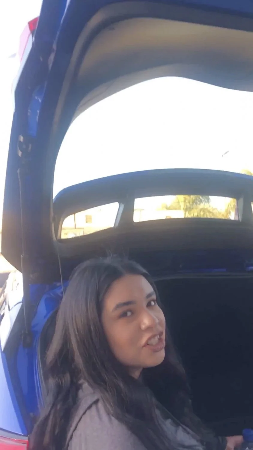 My gf catches me looking at her cousin and still obeys like a good camera slut image 18