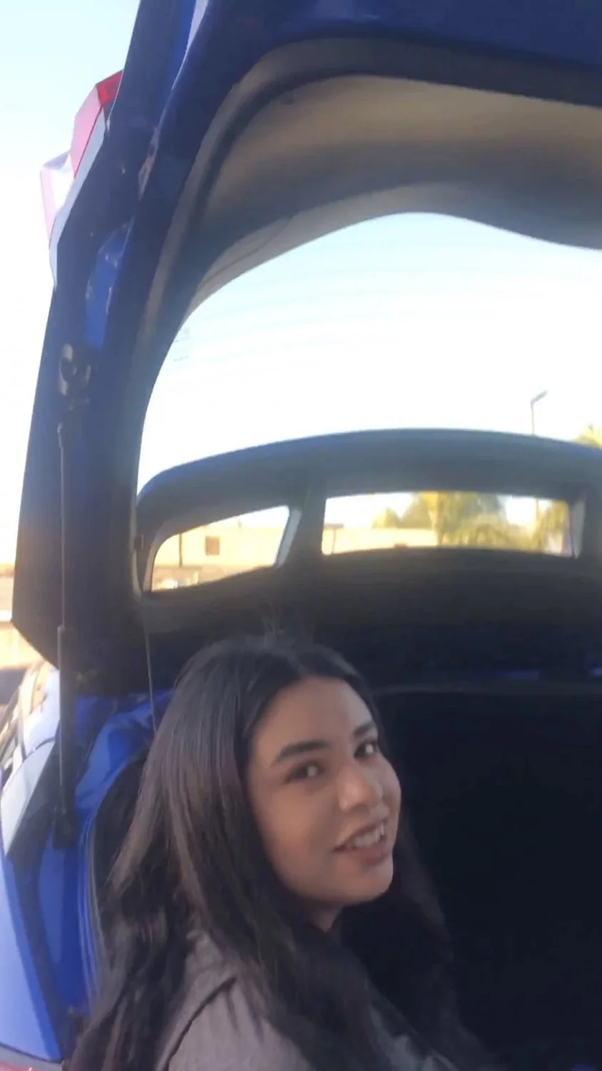 My gf catches me looking at her cousin and still obeys like a good camera slut image 2