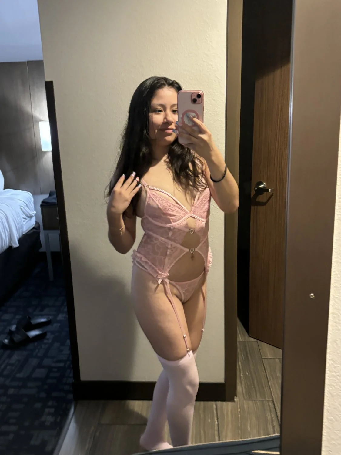 Barely legal Teen Latina Lingerie Sex Night image 7
