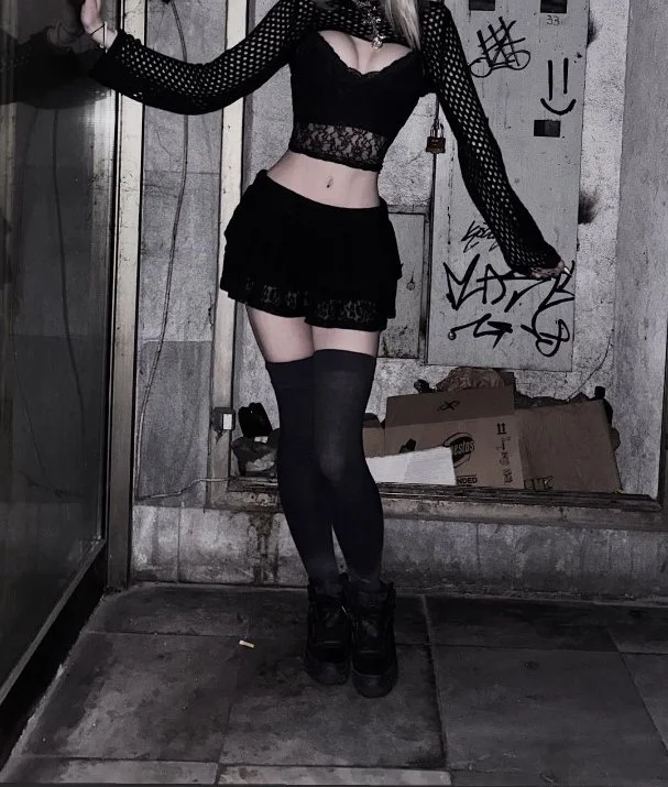 Barely legal kinky goth girl image 11