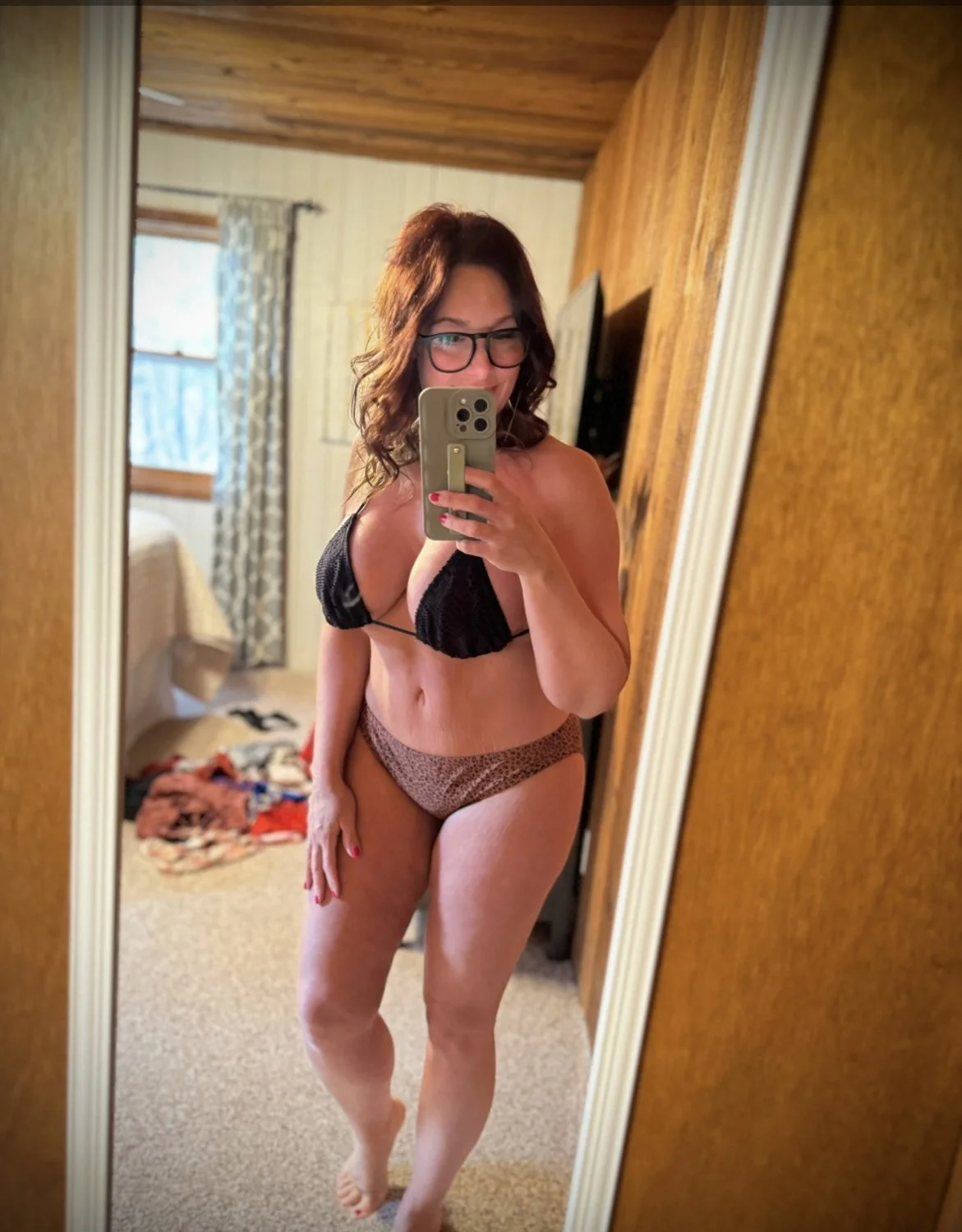 Dirty Thick & Curvy Redhead MILF Shows Her Big Tits And Curves image 13