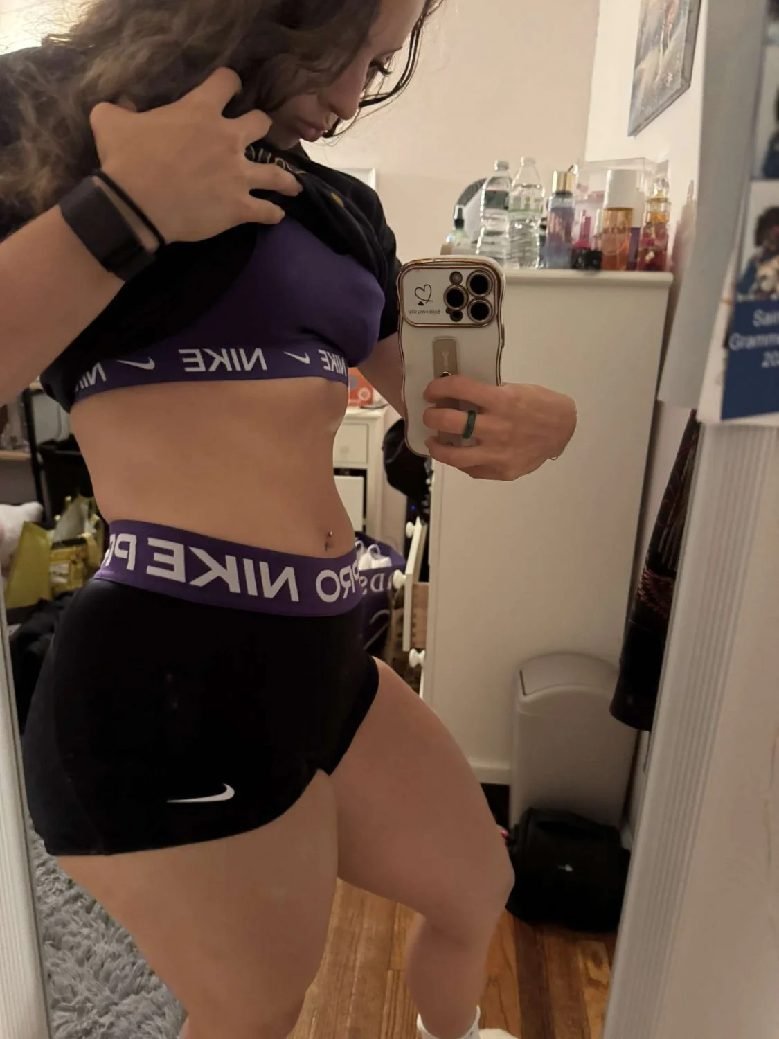 Delicious white girl loves the attention, fitness freak image 18