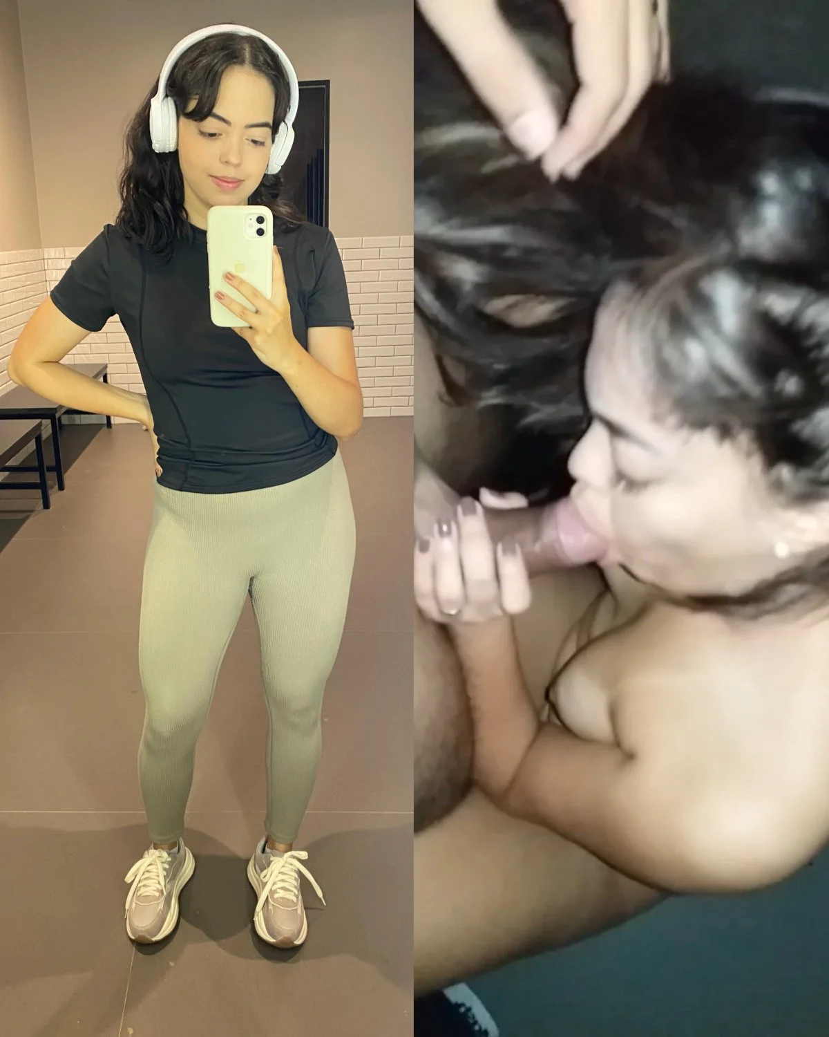 Vazou branquinha fazendo boquete com vontade engolindo tudo main image