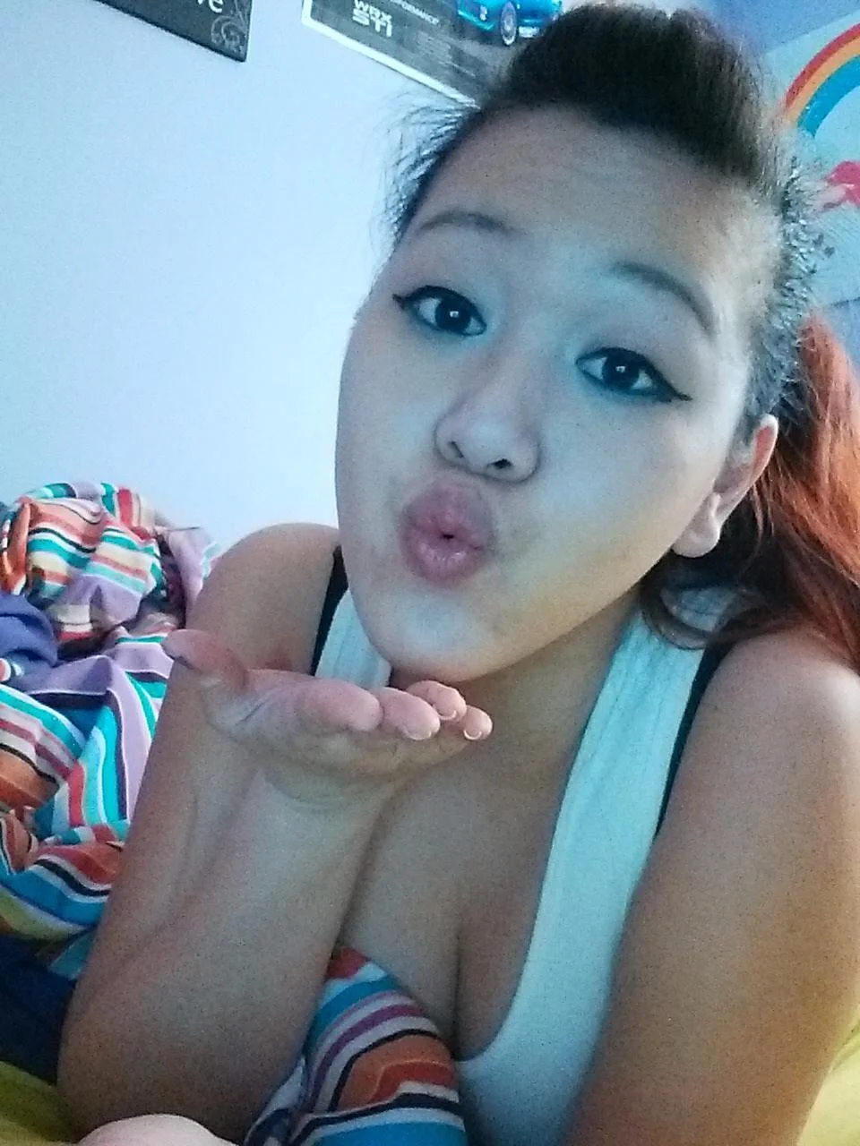 Sexy cute amateur Asian ABG loves cock image 5