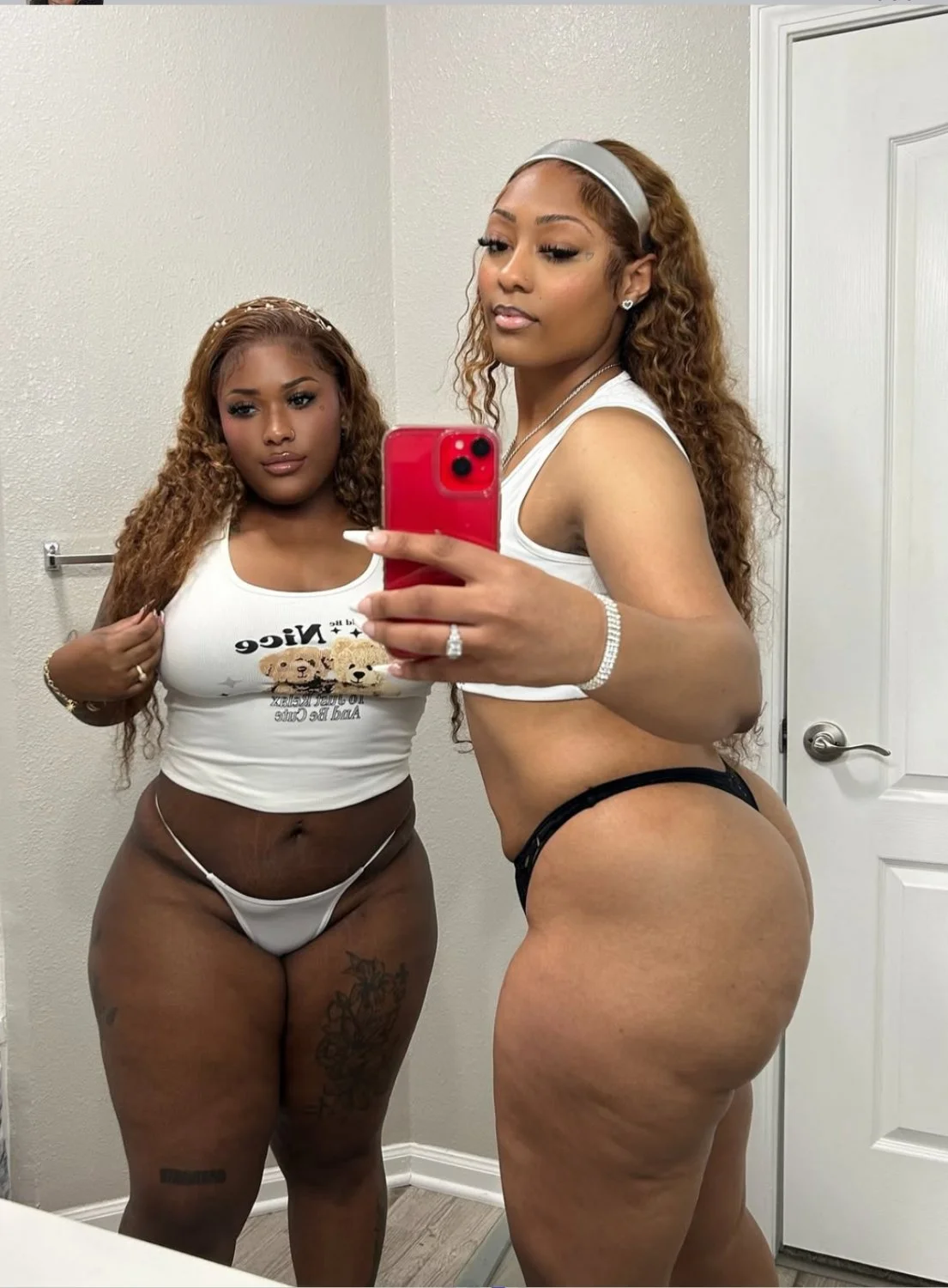 Nice Pair dark skin and light skin image 13