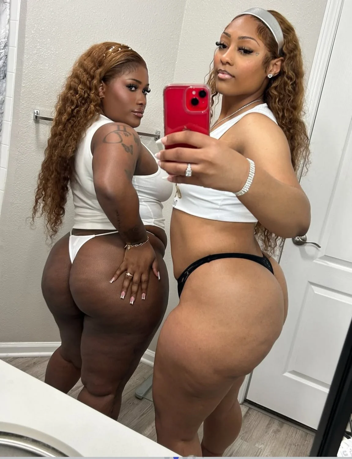 Nice Pair dark skin and light skin image 15