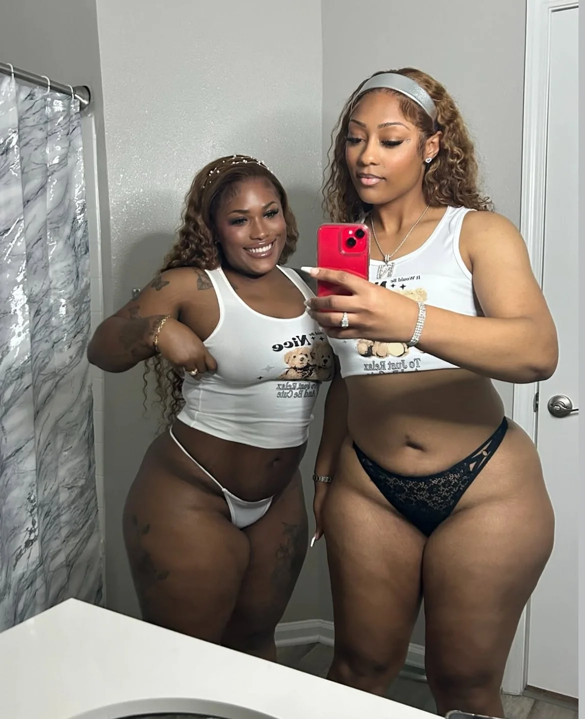 Nice Pair dark skin and light skin image 6