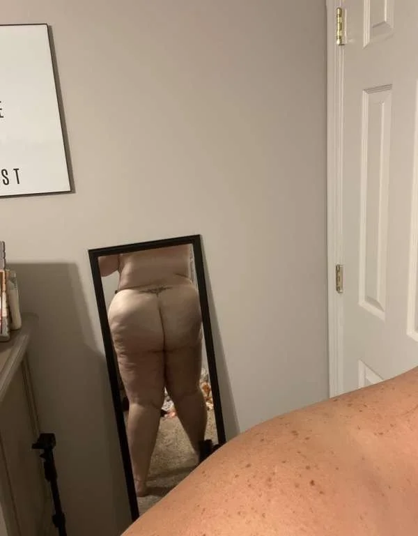 Married BBW Mom fucks herself with dildo after a shower image 1