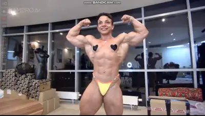 Mrs Leonova, lesbian naked bodybuilding cover image
