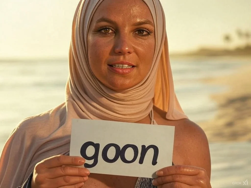 Celebrity Britney Hijab Slut AI image 6