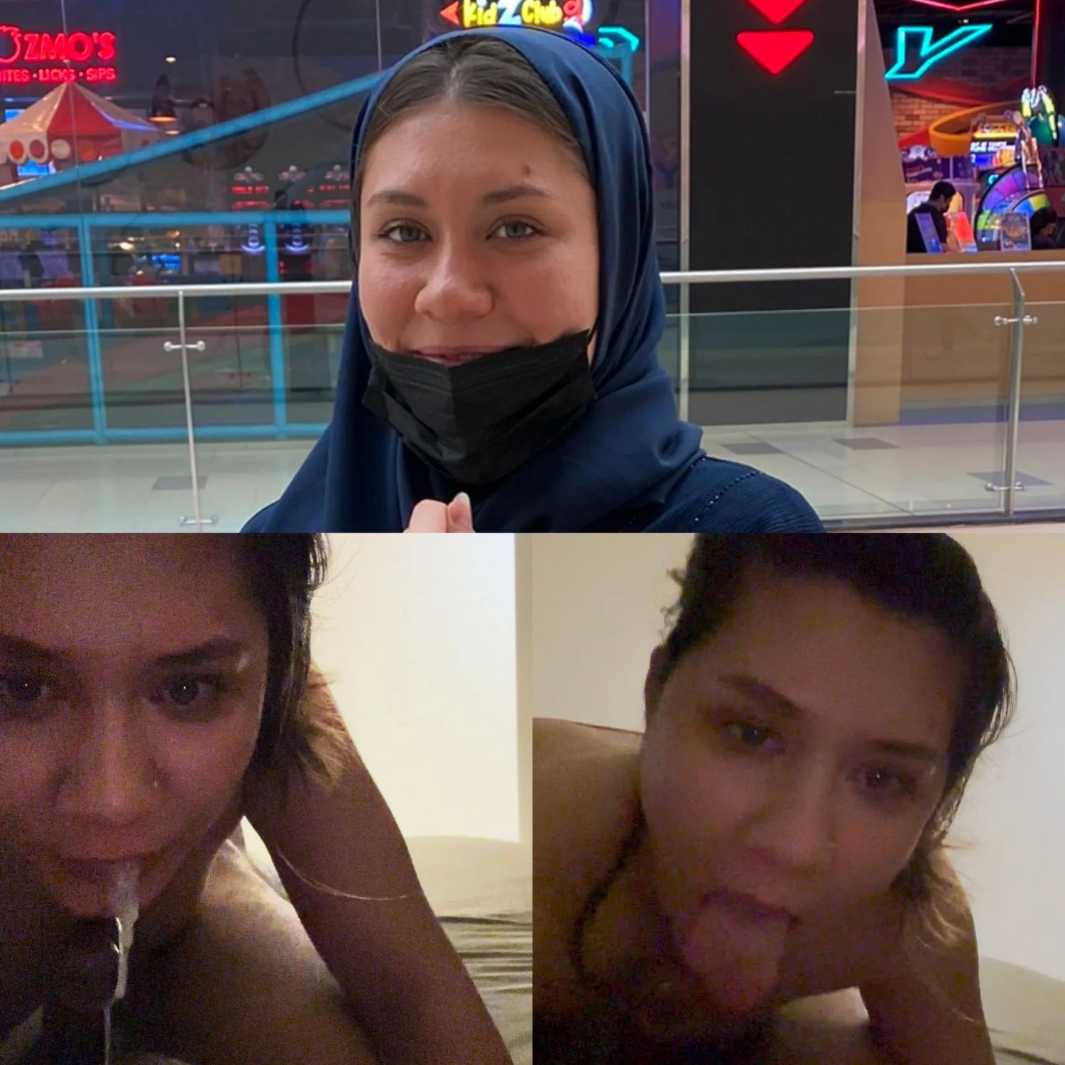 Hijabi Muslim wife loves BBC blowjob main image