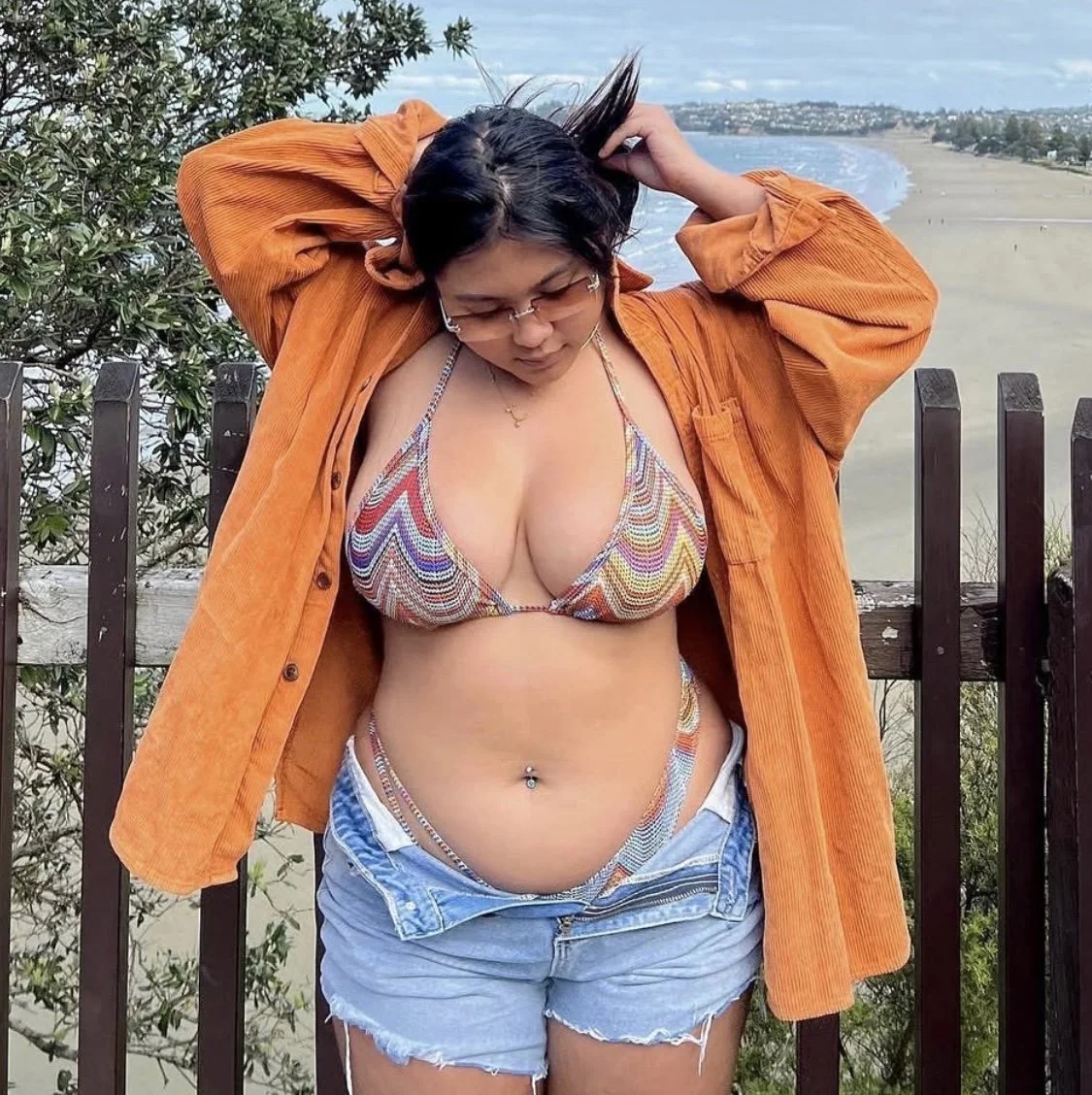 I bet her dad goons daily to his THICK innocent looking teen daughter phat ass & huge milkers image 35