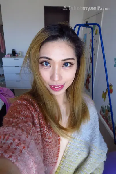 Small tits Asian petite selfie nude cover image