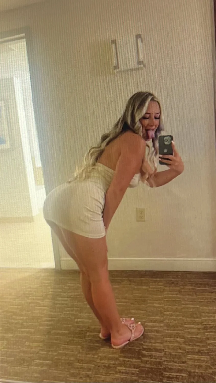 Blonde on Snapchat in the car image 5