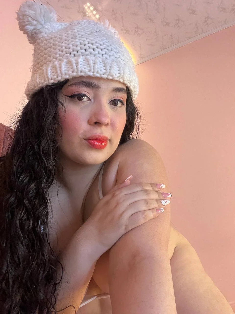 my legs are crossed, but they can be opened for you and your cock... image 3