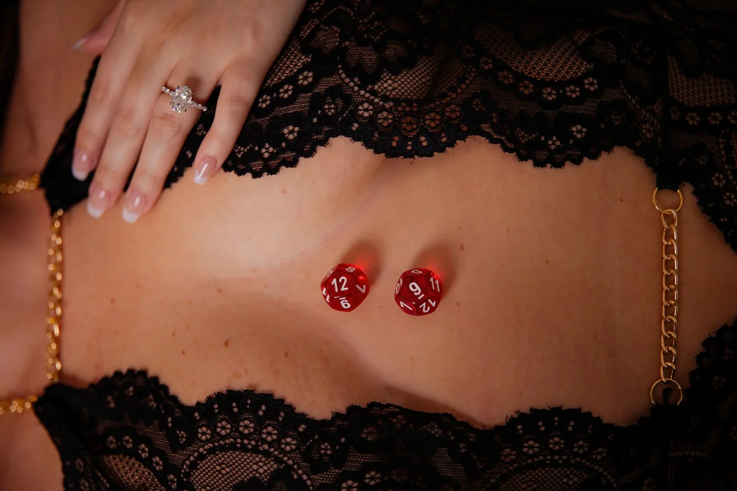 Chubby brunette wife boudoir image 32