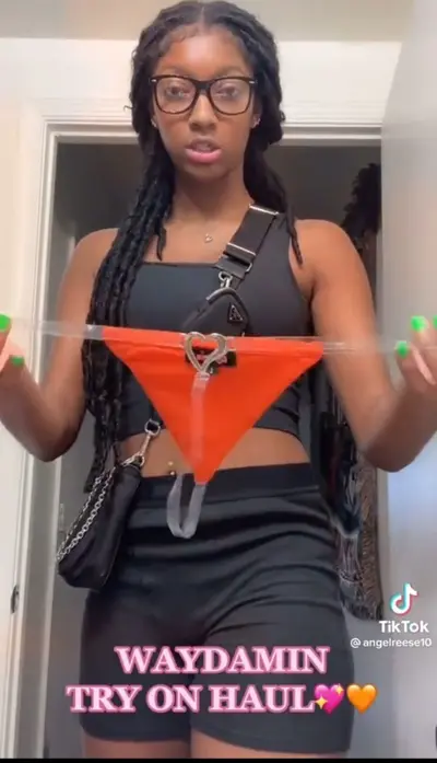 Angel Reese try on thong pyt cover image