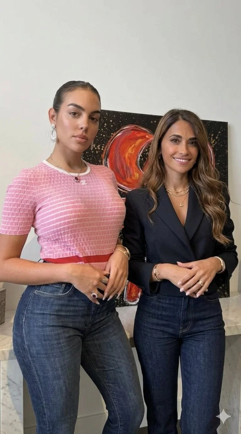 ANTONELA ROCCUZZO Y GEORGINA RODRÍGUEZ ❤️‍🔥❤️‍🔥❤️‍🔥desnudas tetas grandes😍 image 6