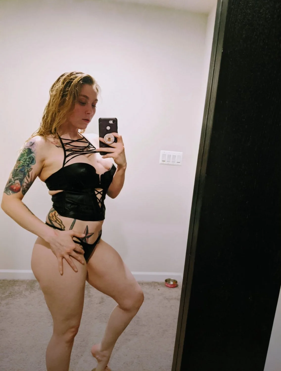 US Marine with a perfect pierced body. Hot wife loves showing off image 27